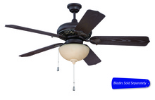 Craftmade OMI52AGVM - 52" Ceiling Fan w/LED Light Kit, Blade Options