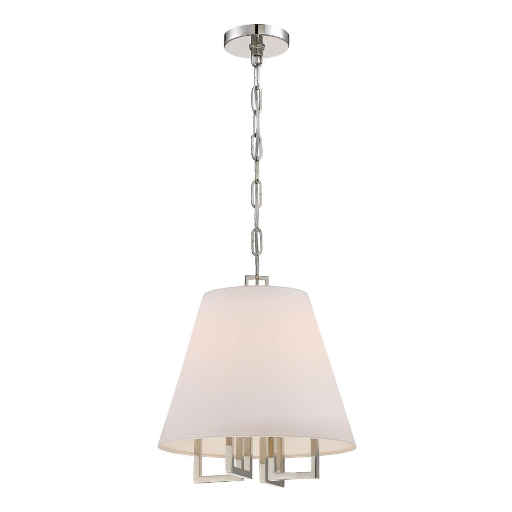 Libby Langdon Westwood 4 Light Polished Nickel Pendant