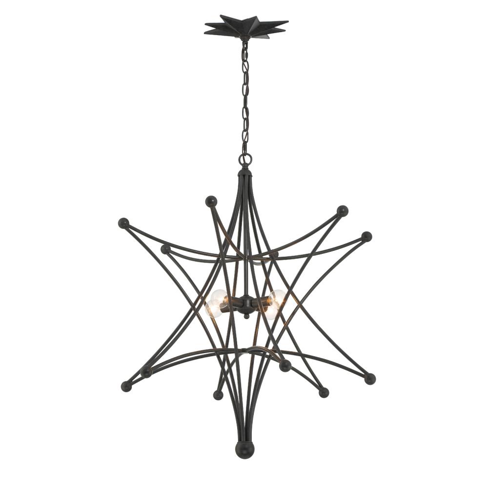 Astro 4 Light Black Chandelier