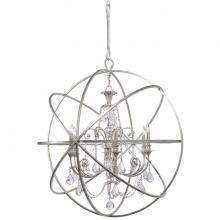  9219-OS-CL-MWP - Solaris 6 Light Olde Silver Chandelier