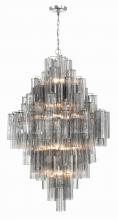 Crystorama ADD-319-CH-SM - Addis 20 Light Polished Chrome Chandelier