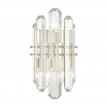 Crystorama BOL-8882-PN - Bolton 2 Light Polished Nickel Sconce