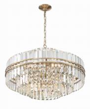 Crystorama HAY-1407-AG - Hayes 16 Light Aged Brass Chandelier