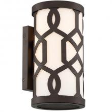 Crystorama JEN-2201-DB - Libby Langdon for Crystorama Jennings Outdoor 1 Light Wall Mount