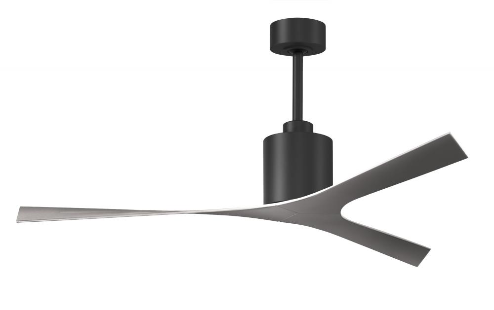 Molly modern ceiling fan in Matte Black finish with all-weather 56” ABS blades. Optimized for da