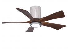  IR5HLK-BW-WA-42 - IR5HLK five-blade flush mount paddle fan in Barn Wood finish with 42” solid walnut tone blades a