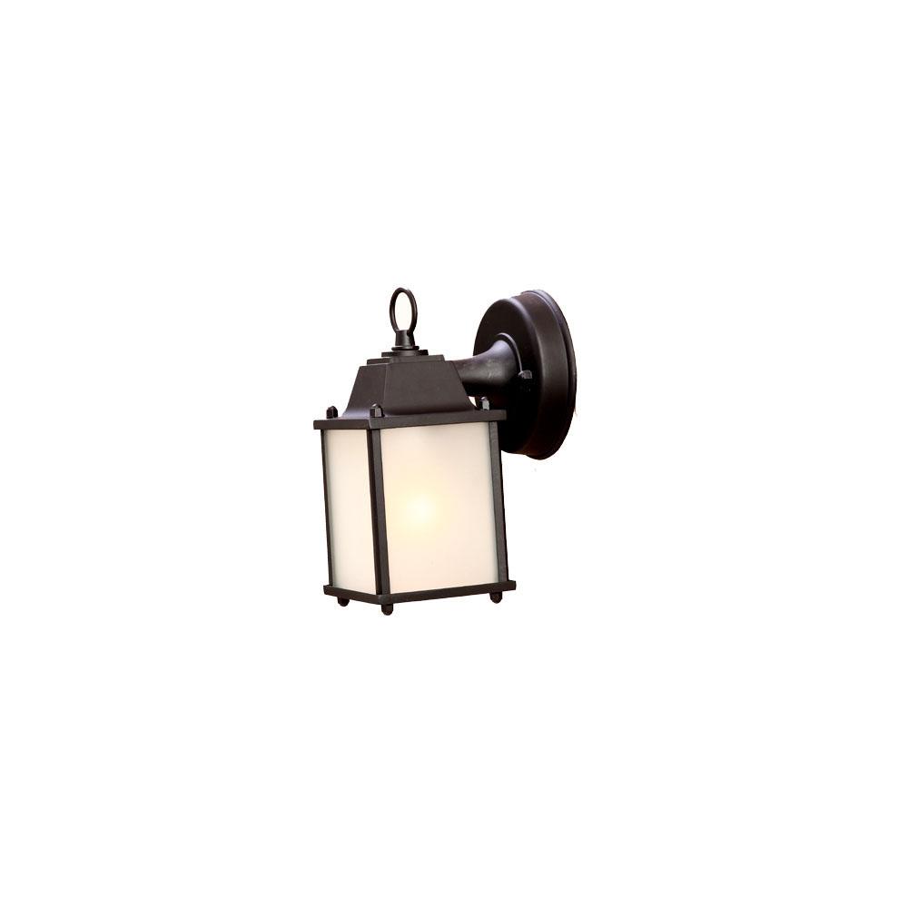 Builder's Choice Collection Wall-Mount 1-Light Outdoor Matte Black Light Fixture