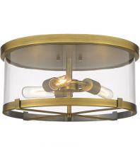 Z-Lite 3032F-RB - 3 Light Flush Mount