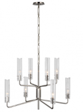 Visual Comfort & Co. Signature Collection ARN 5483PN-CG - Casoria Medium Two-Tier Chandelier