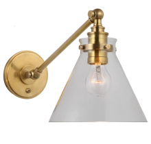 Visual Comfort & Co. Signature Collection CHD 2525AB-CG - Parkington Single Library Wall Light