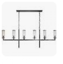 Visual Comfort & Co. Signature Collection KW 5203BZ - Liaison Large Linear Chandelier