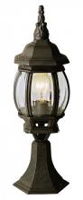 Trans Globe 4070 WH - Francisco 20.5" Postmount Lantern