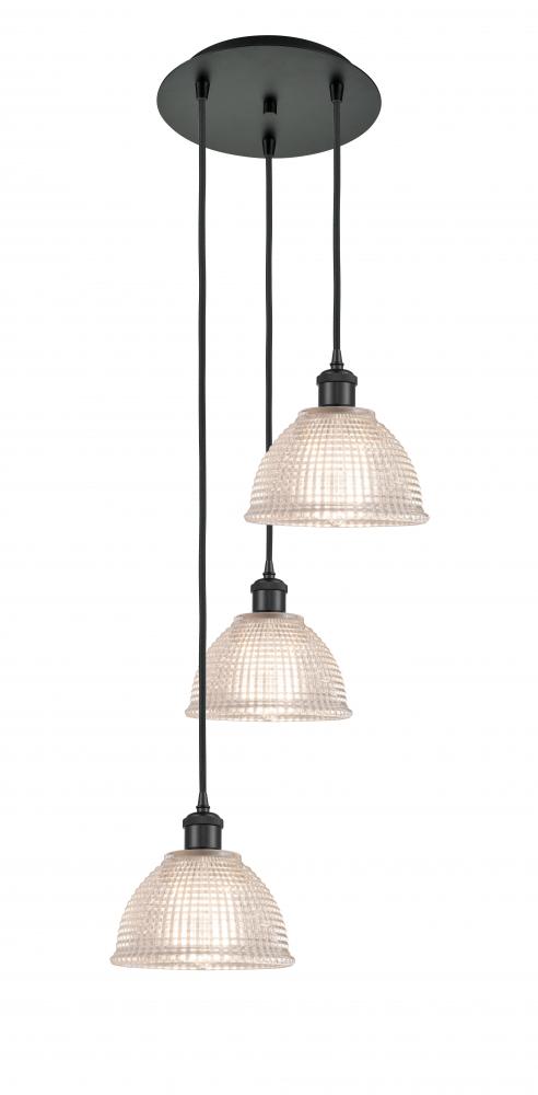 Arietta - 3 Light - 15 inch - Matte Black - Cord Hung - Multi Pendant