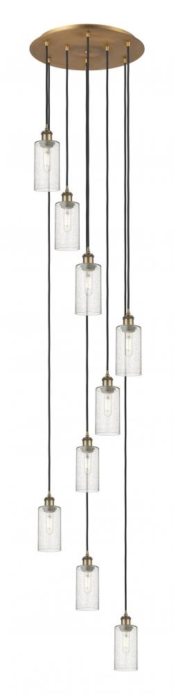 Crown Point - 9 Light - 19 inch - Brushed Brass - Multi Pendant