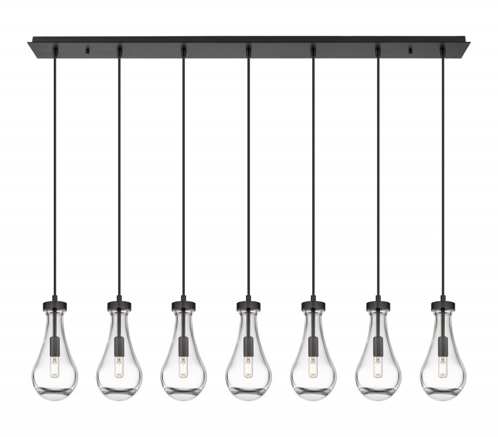 Owego - 7 Light - 49 inch - Matte Black - Linear Pendant