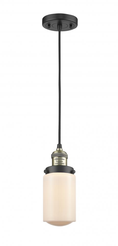 Dover - 1 Light - 5 inch - Black Antique Brass - Cord hung - Mini Pendant