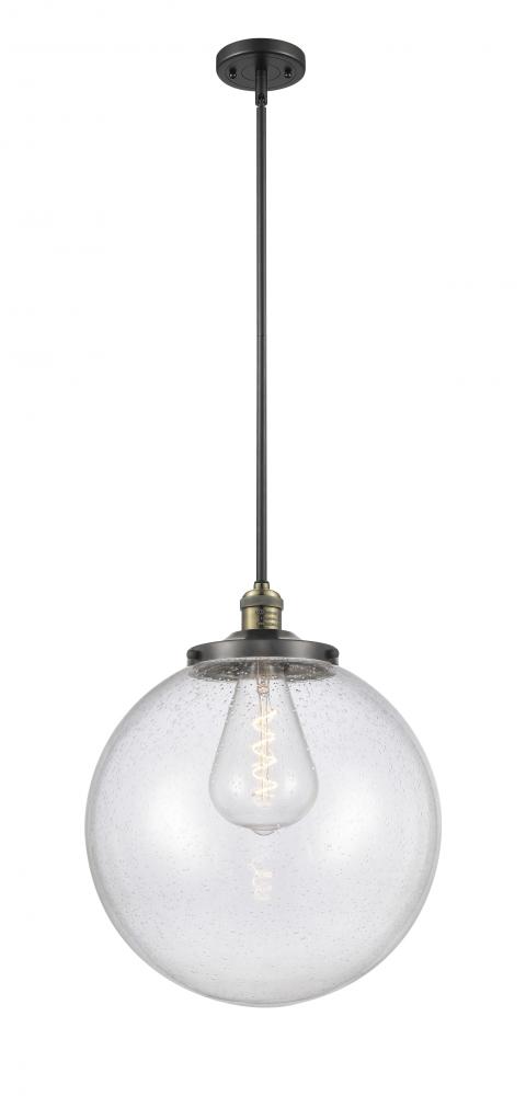 Beacon - 1 Light - 16 inch - Black Antique Brass - Stem Hung - Pendant