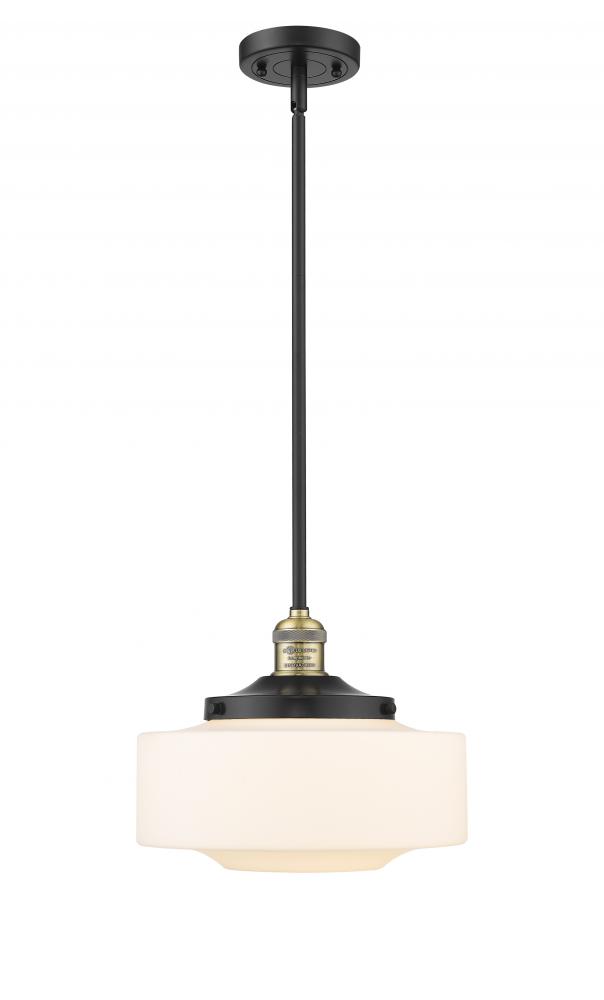 Bridgeton - 1 Light - 12 inch - Black Antique Brass - Stem Hung - Mini Pendant