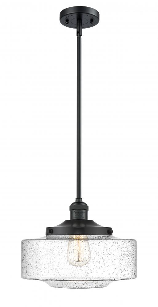 Bridgeton - 1 Light - 12 inch - Matte Black - Stem Hung - Mini Pendant