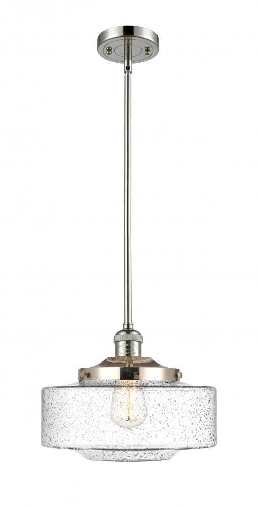 Bridgeton - 1 Light - 12 inch - Polished Nickel - Stem Hung - Mini Pendant