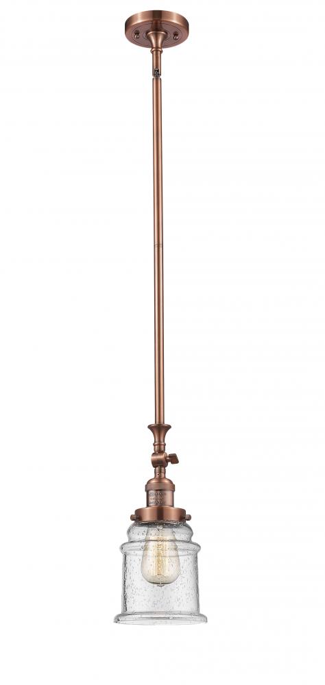 Canton - 1 Light - 6 inch - Antique Copper - Stem Hung - Mini Pendant