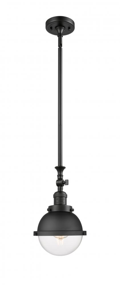 Hampden - 1 Light - 7 inch - Matte Black - Stem Hung - Mini Pendant