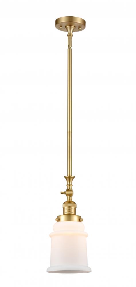 Canton - 1 Light - 6 inch - Satin Gold - Stem Hung - Mini Pendant