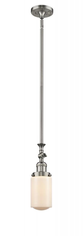 Dover - 1 Light - 5 inch - Brushed Satin Nickel - Stem Hung - Mini Pendant