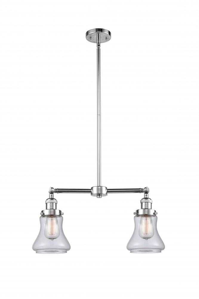 Bellmont - 2 Light - 21 inch - Polished Chrome - Stem Hung - Island Light