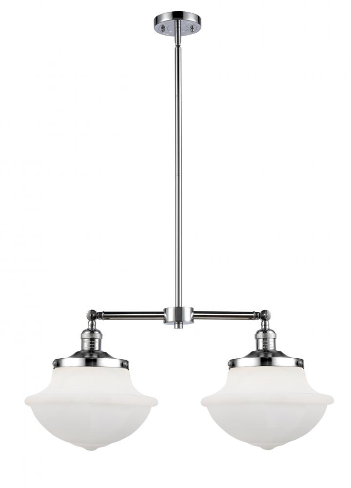 Oxford - 2 Light - 25 inch - Polished Chrome - Stem Hung - Island Light