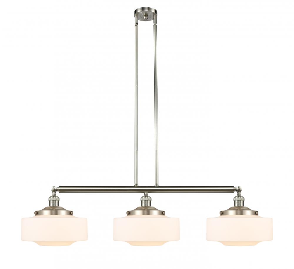 Bridgeton - 3 Light - 44 inch - Brushed Satin Nickel - Stem Hung - Island Light