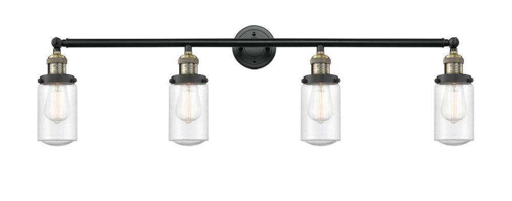 Dover - 4 Light - 43 inch - Black Antique Brass - Bath Vanity Light