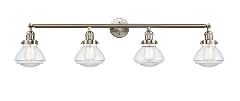 Olean - 4 Light - 43 inch - Brushed Satin Nickel - Bath Vanity Light