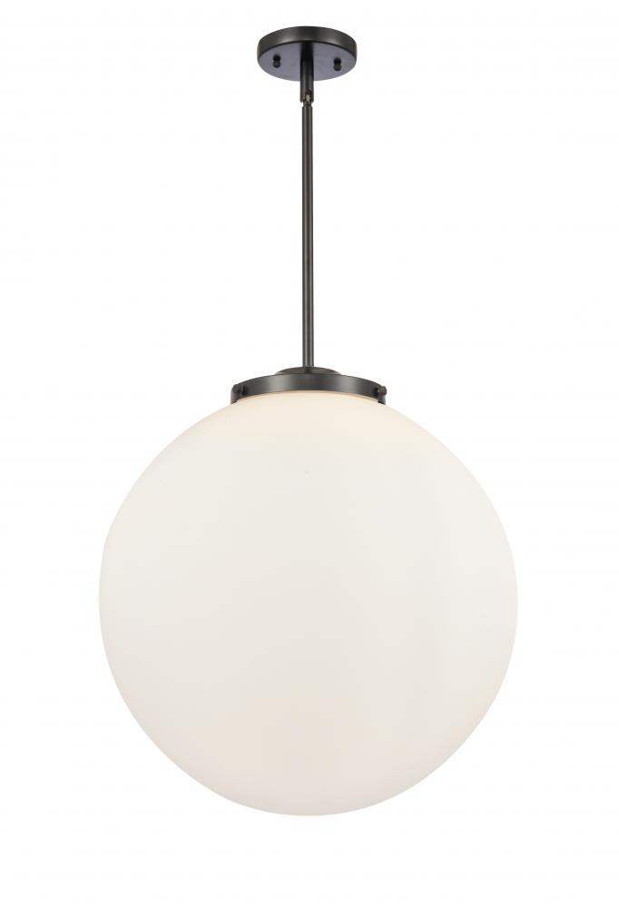 Beacon - 3 Light - 18 inch - Matte Black - Cord hung - Pendant