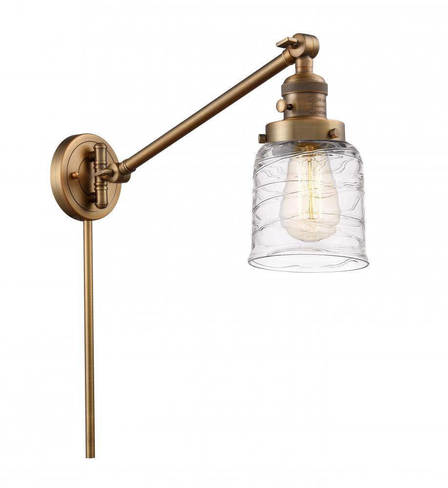 Bell - 1 Light - 8 inch - Brushed Brass - Swing Arm