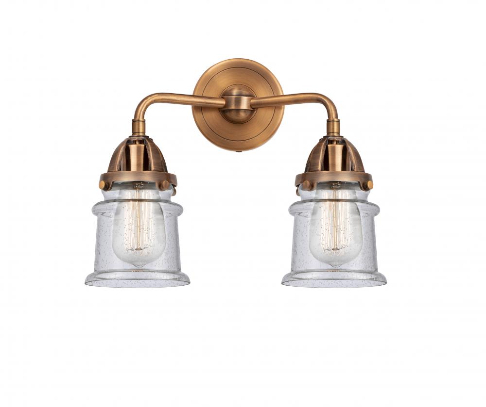 Canton - 2 Light - 13 inch - Antique Copper - Bath Vanity Light