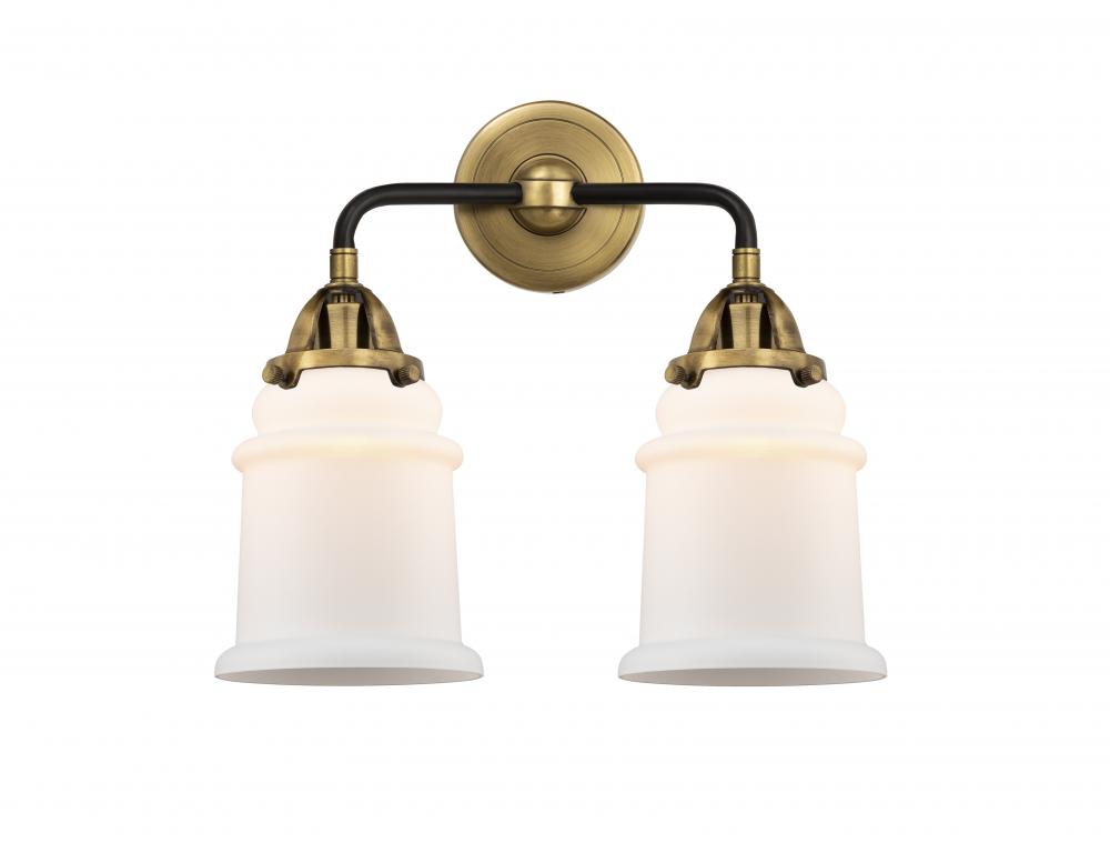 Canton - 2 Light - 14 inch - Black Antique Brass - Bath Vanity Light