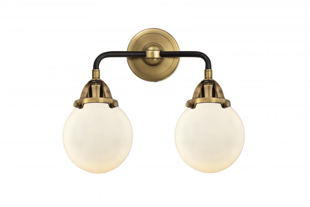 Beacon - 2 Light - 14 inch - Black Antique Brass - Bath Vanity Light