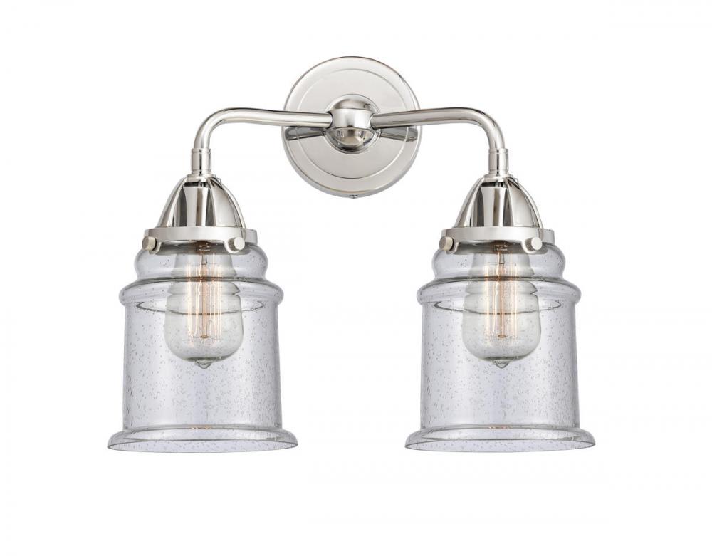 Canton - 2 Light - 14 inch - Polished Chrome - Bath Vanity Light