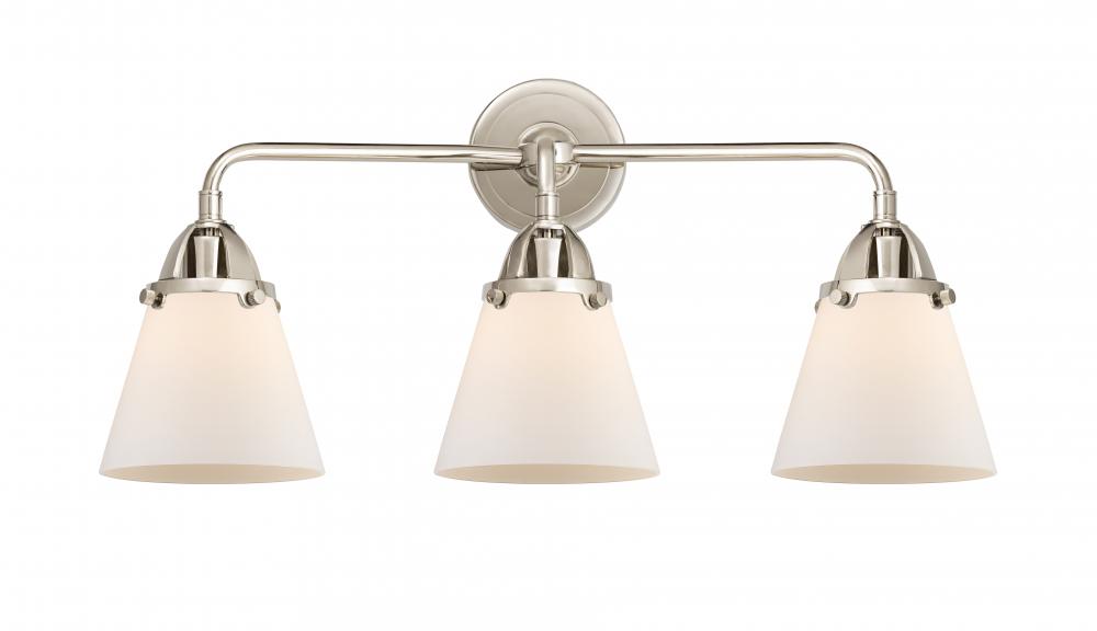 Cone - 3 Light - 24 inch - Polished Nickel - Bath Vanity Light