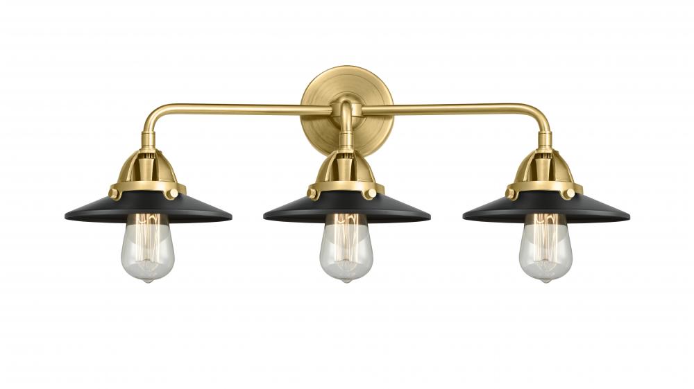 Railroad - 3 Light - 26 inch - Satin Gold - Bath Vanity Light