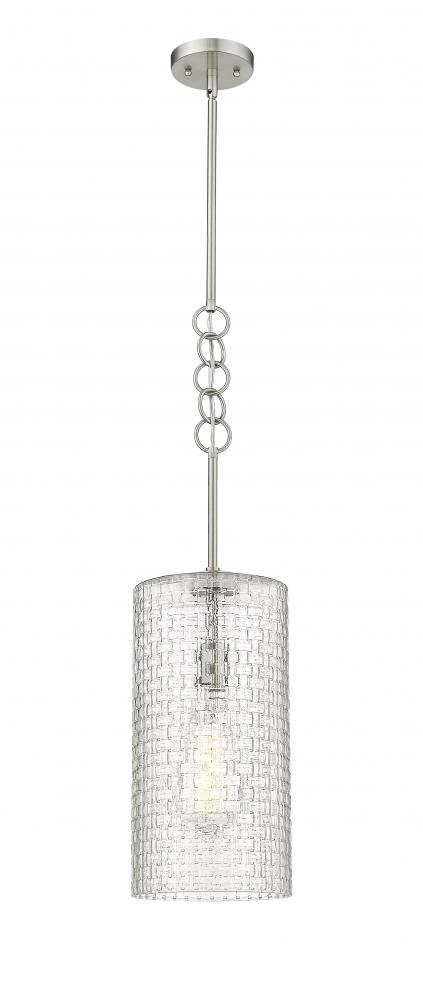 Wexford - 1 Light - 8 inch - Brushed Satin Nickel - Cord hung - Mini Pendant