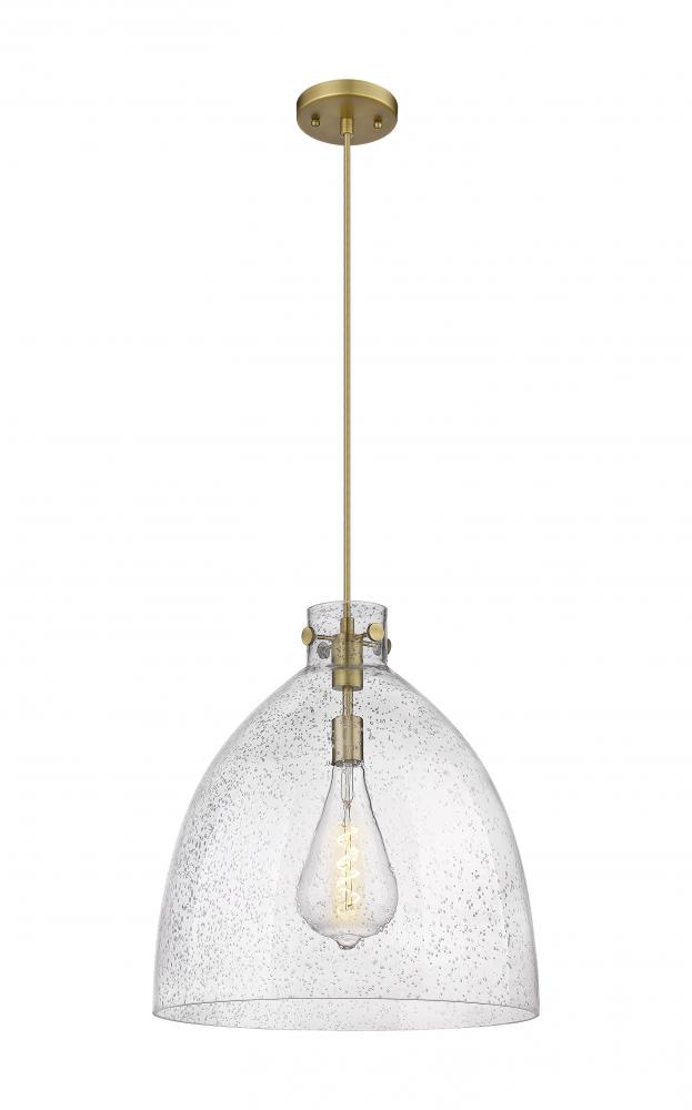 Newton Bell - 1 Light - 18 inch - Brushed Brass - Cord hung - Pendant