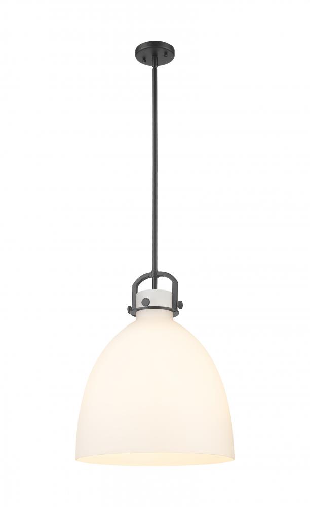 Newton Bell - 1 Light - 16 inch - Matte Black - Pendant