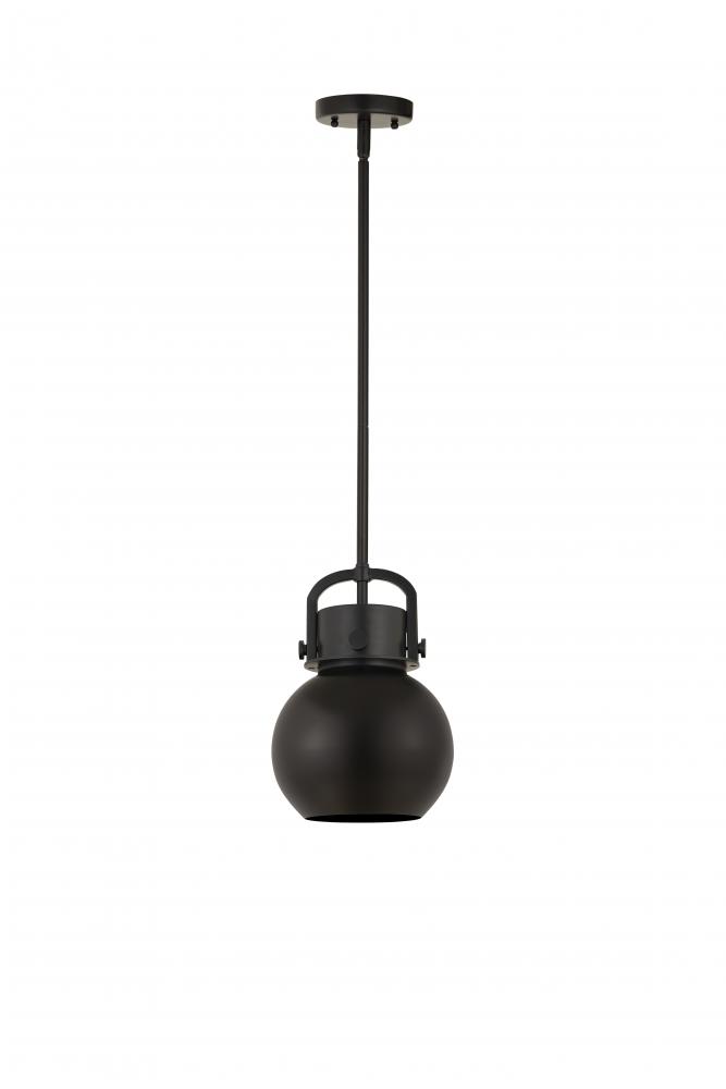 Newton Sphere - 1 Light - 8 inch - Matte Black - Mini Pendant