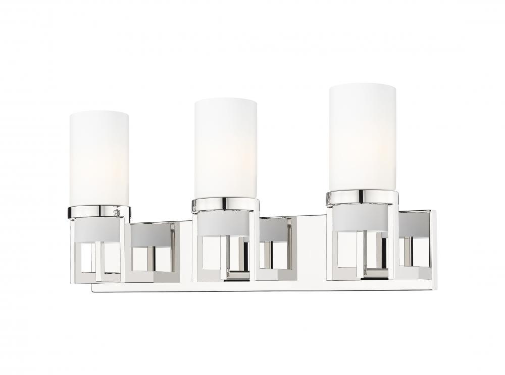 Utopia - 3 Light - 5 inch - Polished Nickel - Bath Vanity Light