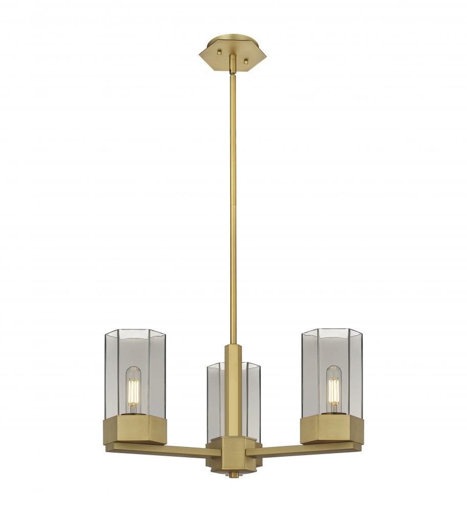 Claverack - 3 Light - 22 inch - Brushed Brass - Pendant