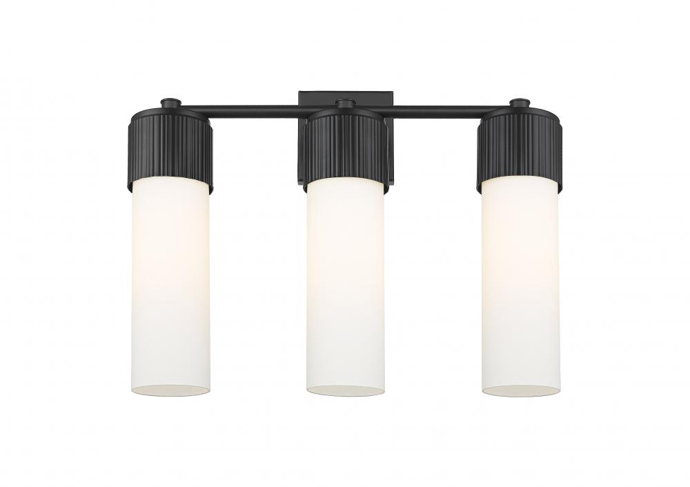 Bolivar - 3 Light - 21 inch - Matte Black - Bath Vanity Light