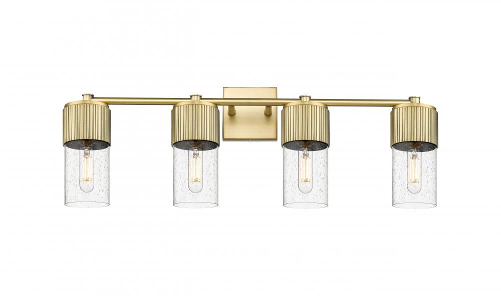 Bolivar - 4 Light - 31 inch - Brushed Brass - Bath Vanity Light