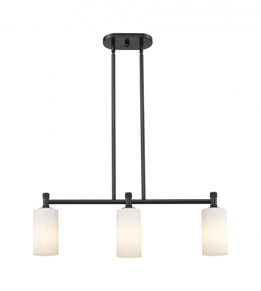 Crown Point - 3 Light - 31 inch - Matte Black - Island Light